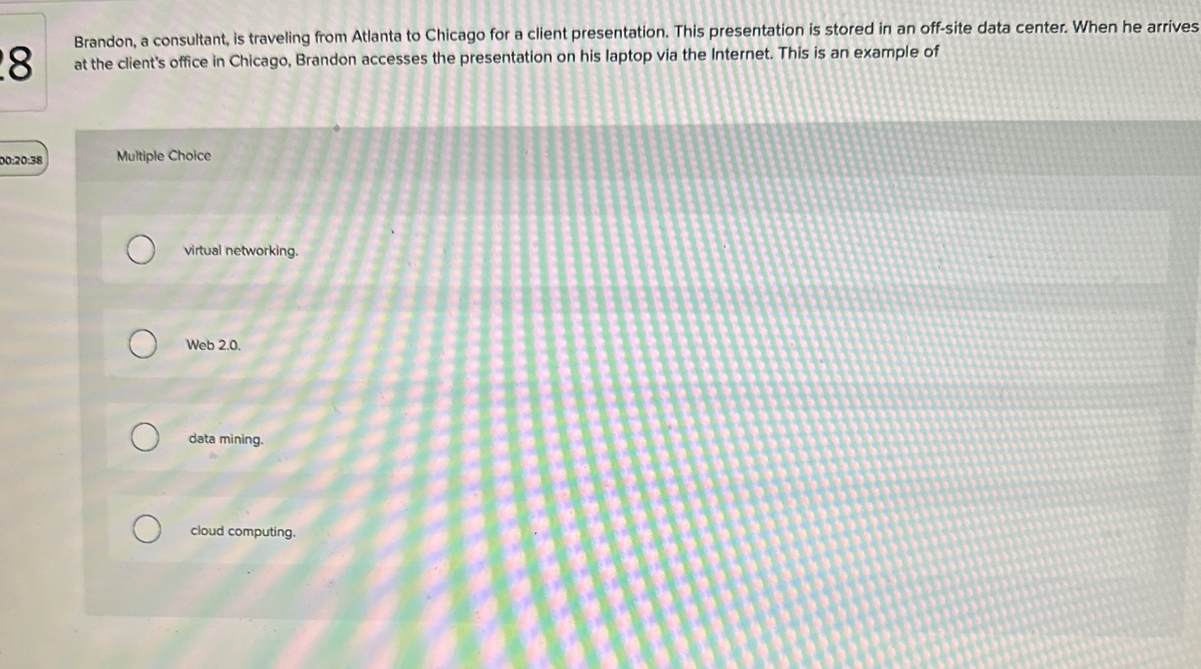 8 Brandon, a consultant, is traveling from