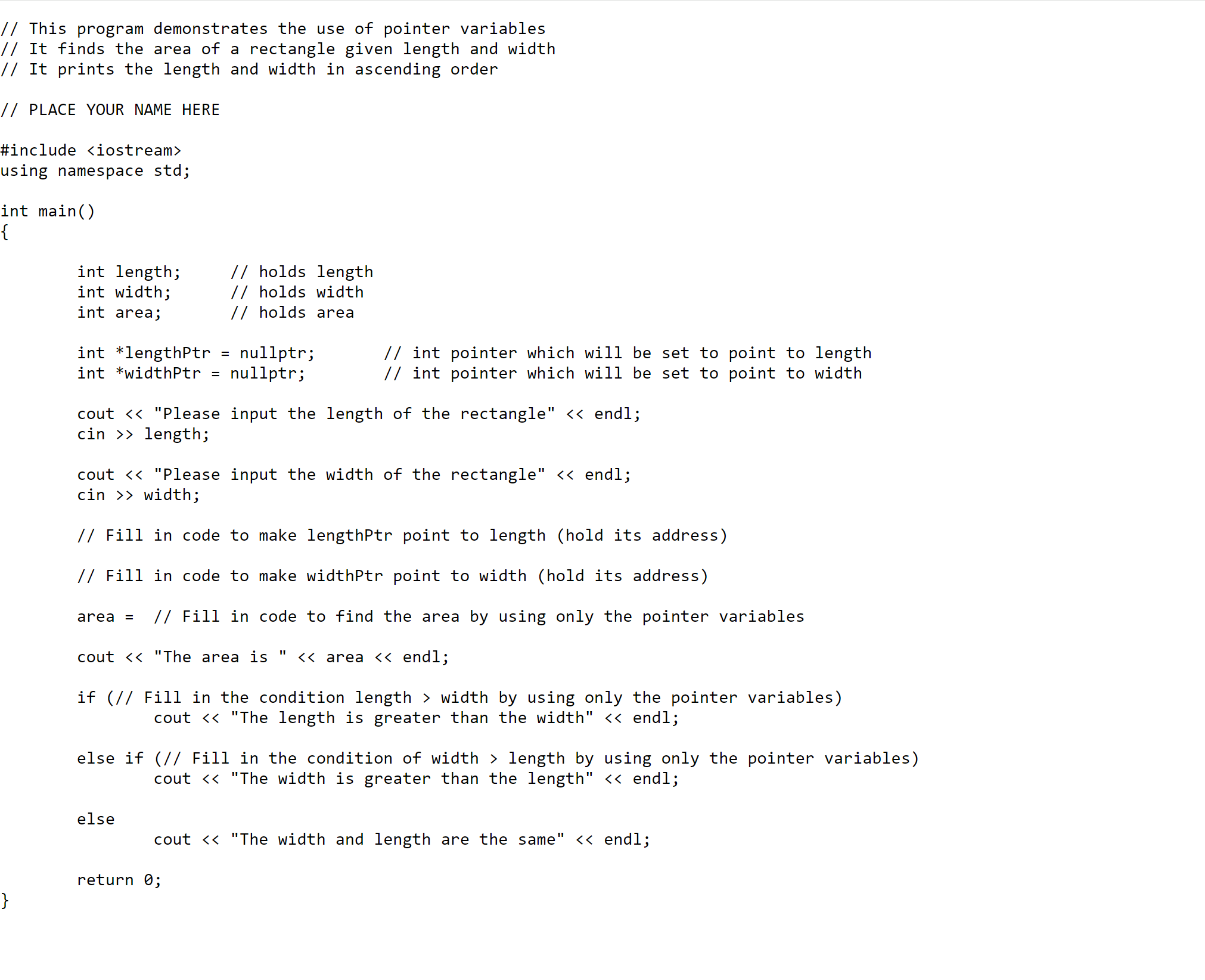 Download the attached Pointer dicussion file.cpp