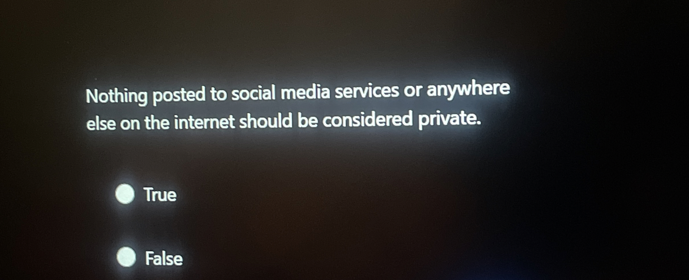 Nothing posted to social media services or