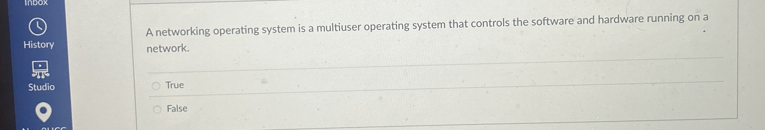 A networking operating system is a multiuser