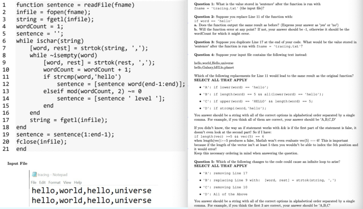 Solve all: Input Filetracing - NotepadFile Edit
