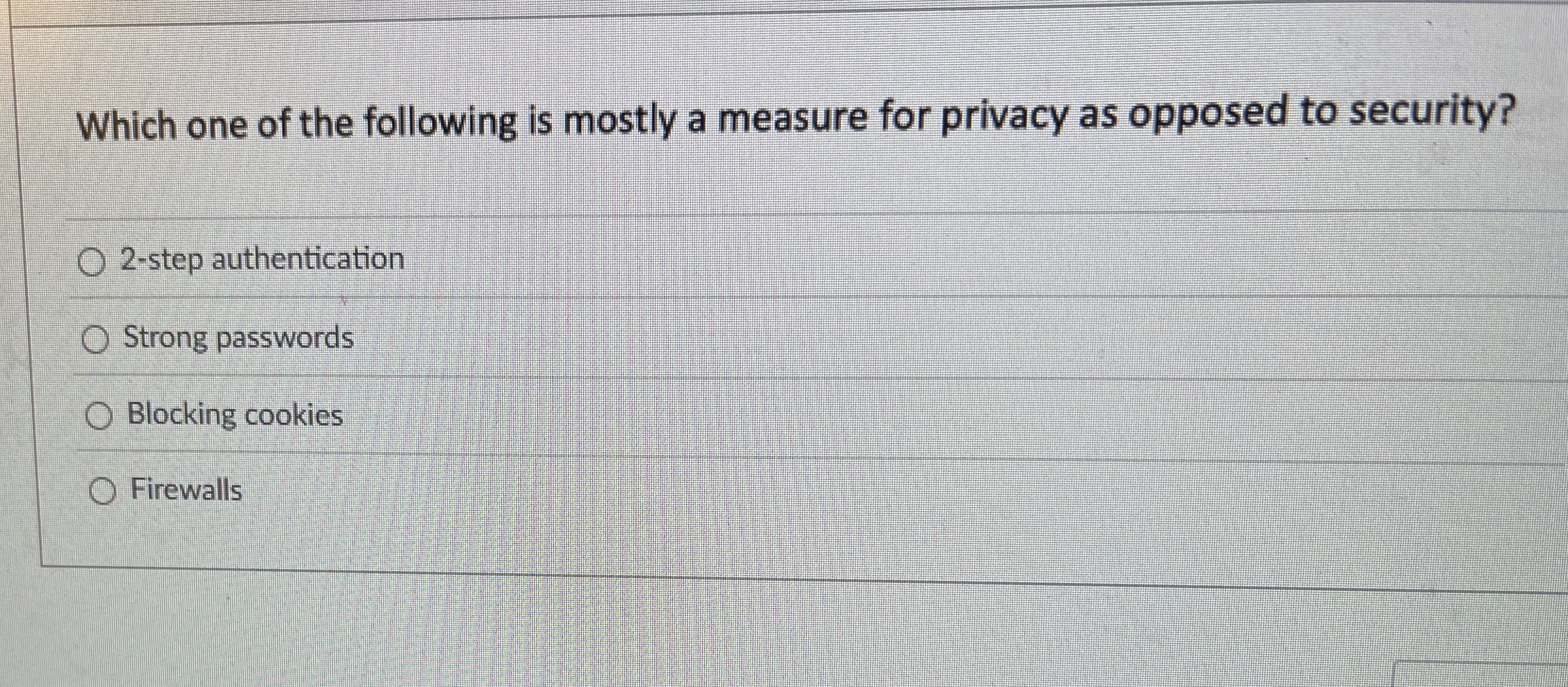 Which one of the following is mostly a measure
