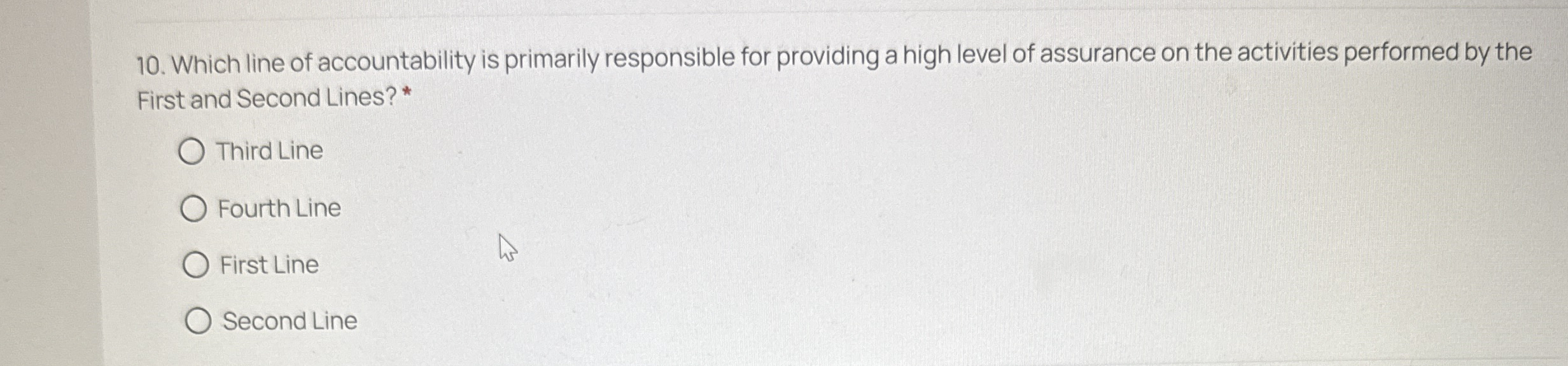 Which line of accountability is primarily