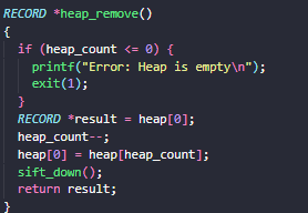 Can you help me figure out why heap _ remove does
