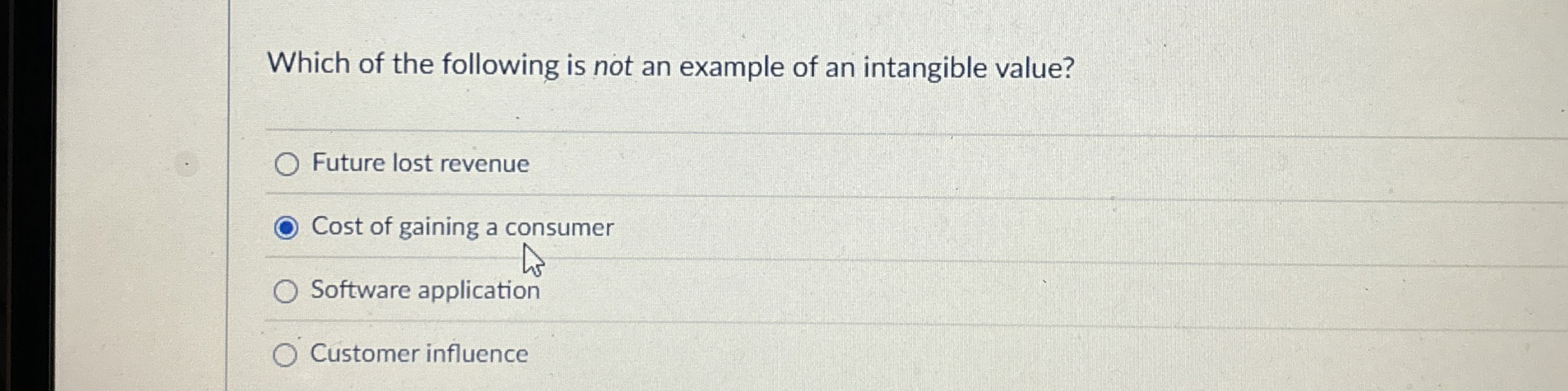 Which of the following is not an example of an