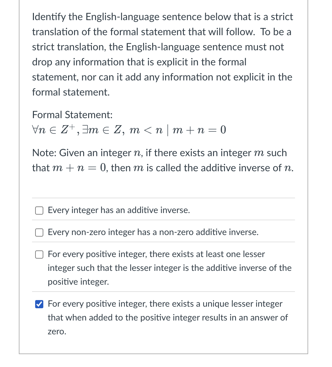 Identify the English - language sentence below