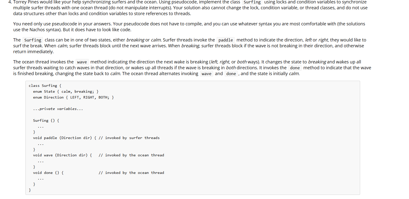 4 . Torrey Pines would like your help