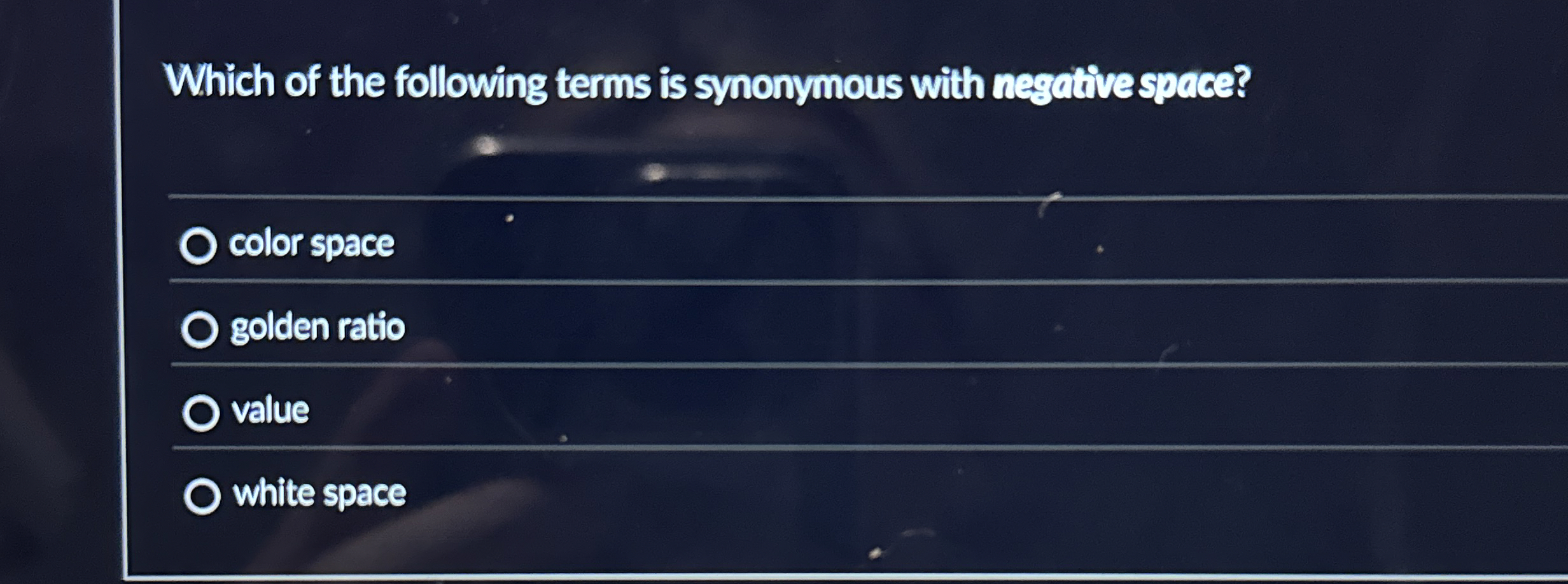 Which of the following terms is synonymous with