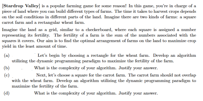 [ Stardrop Valley ] is a popular farming game for