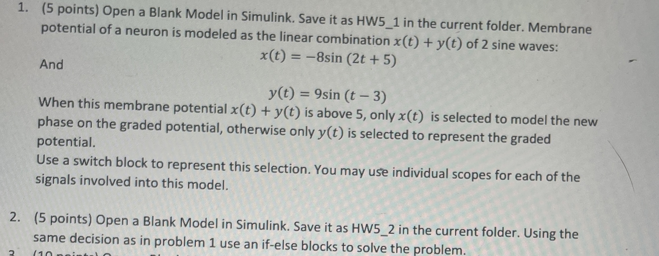 I have already done part one I need help on part