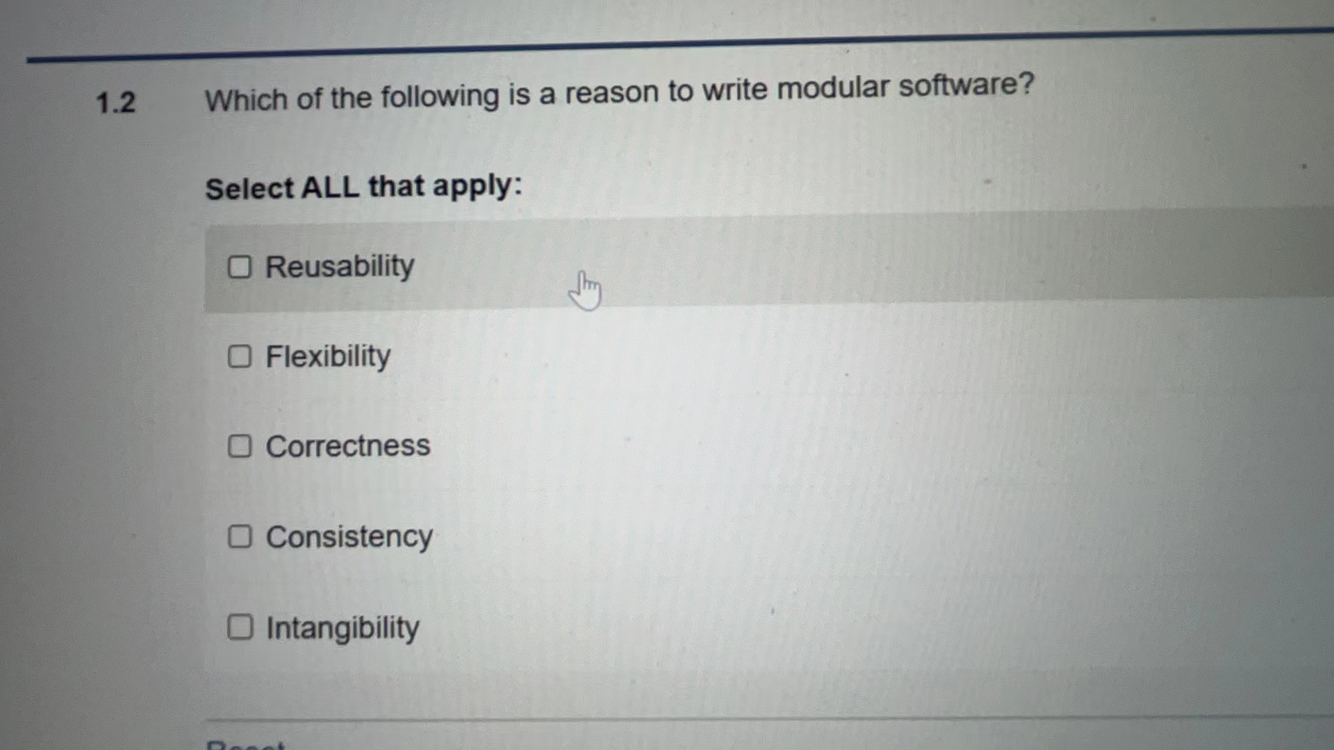 1 . 2 Which of the following is a reason to write
