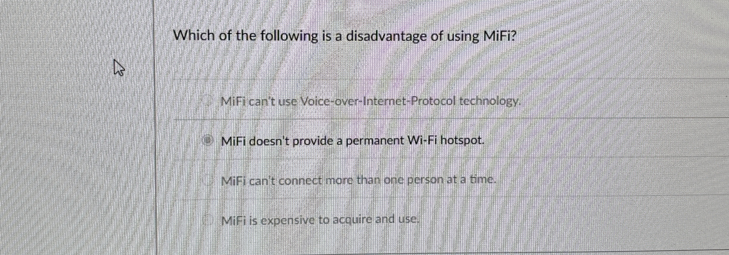 Which of the following is a disadvantage of using