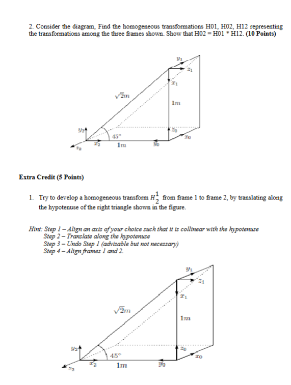 In second assignment you have derived Homogeneous