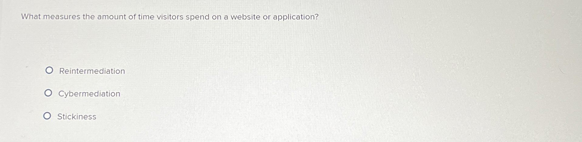 What measures the amount of time visitors spend