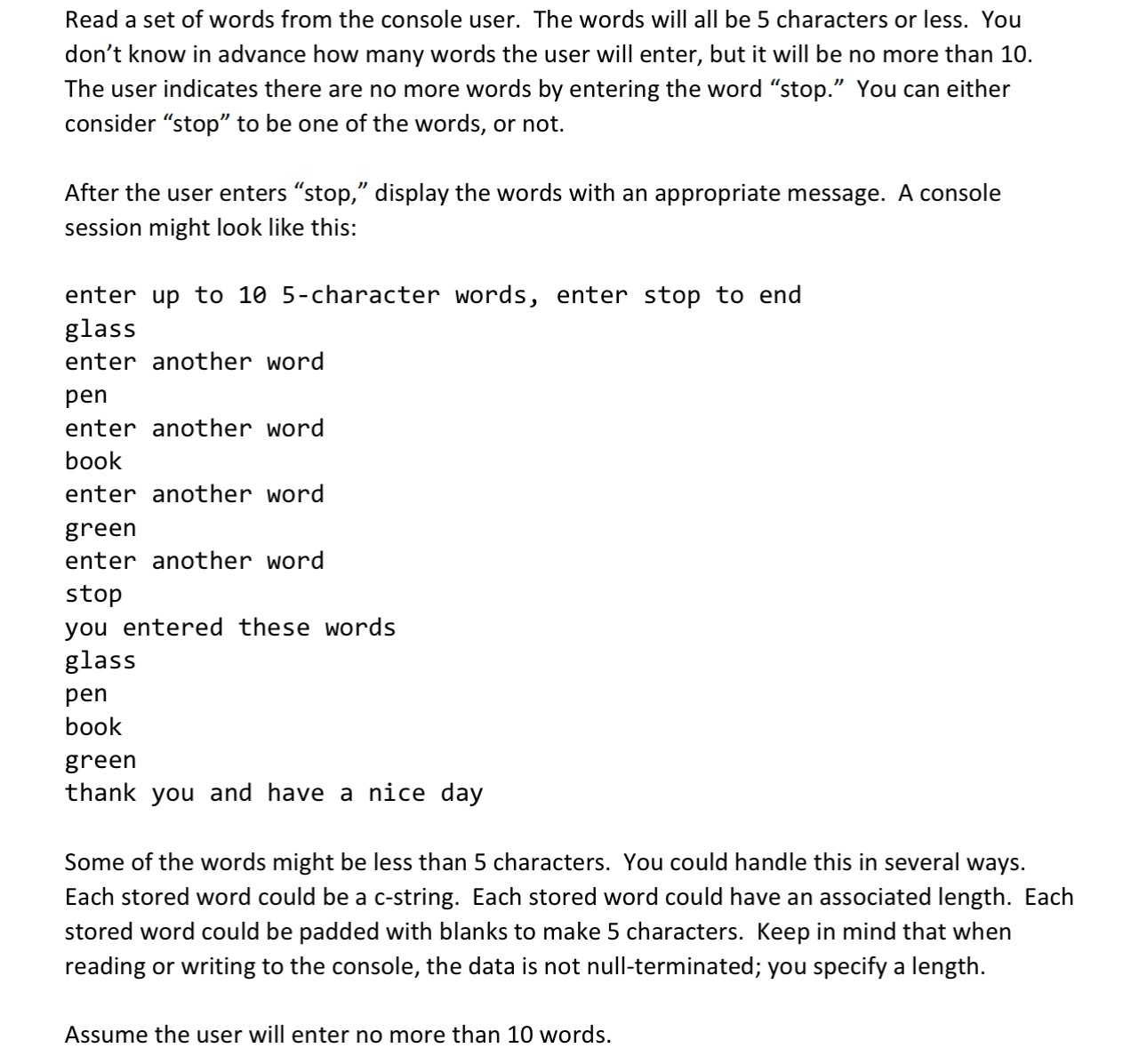 In x 6 4 assembly on linux. Please explain how