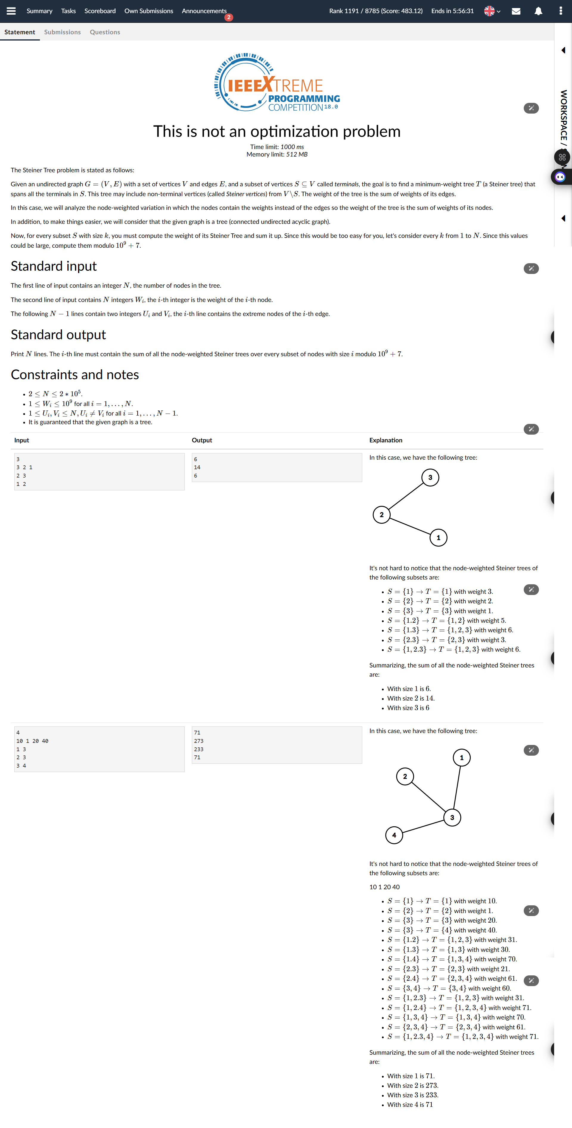 Solve this code like the output provided