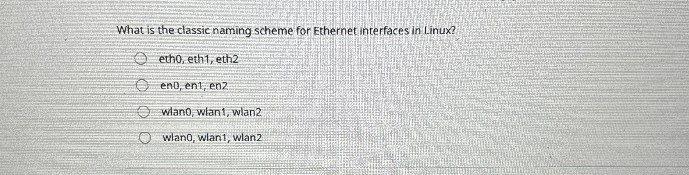 What is the classic naming scheme for Ethernet