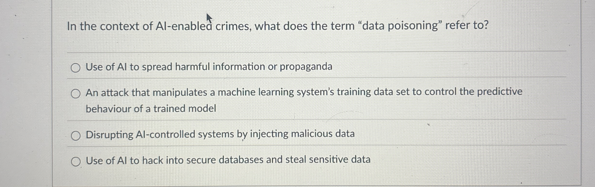 In the context of AI - enabled crimes, what does
