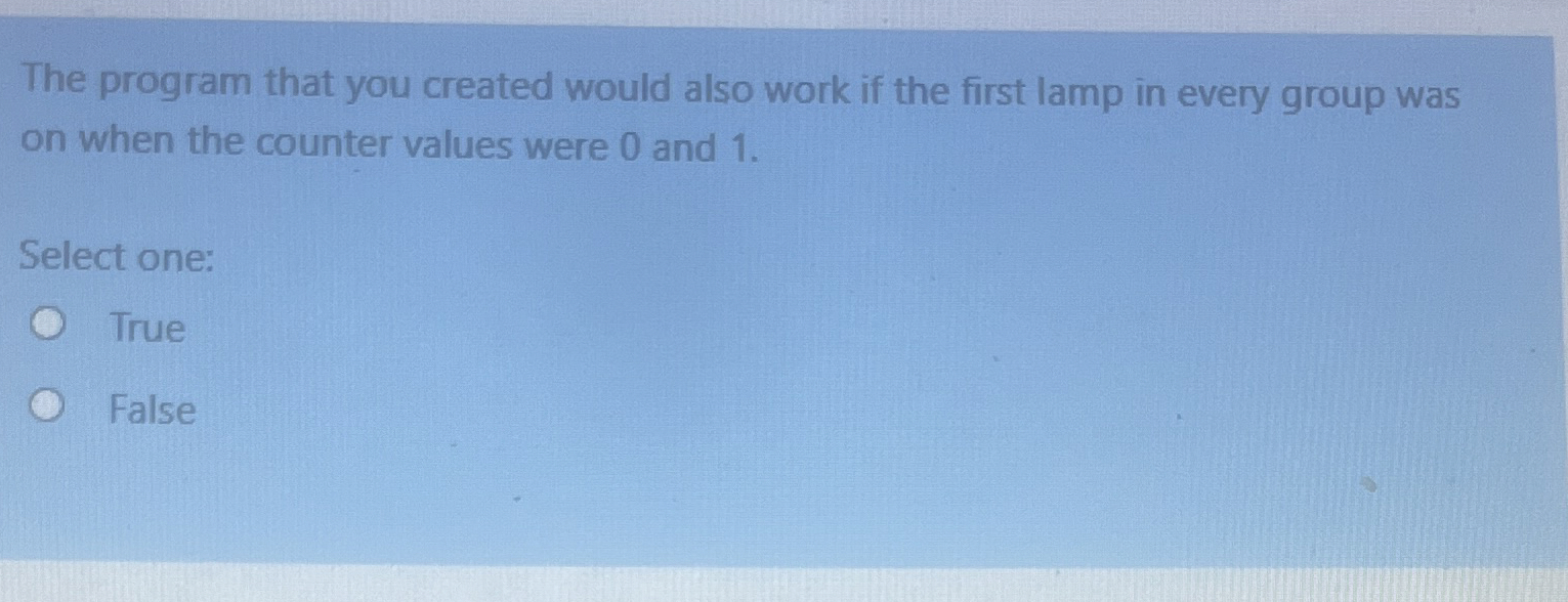 The program that you created would also work if