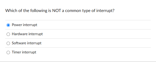 Which of the following is NOT a common type of