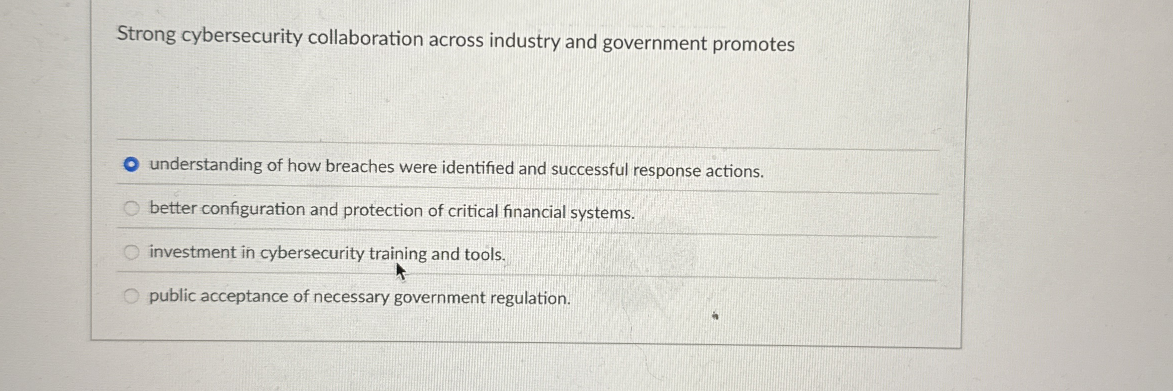 Strong cybersecurity collaboration across