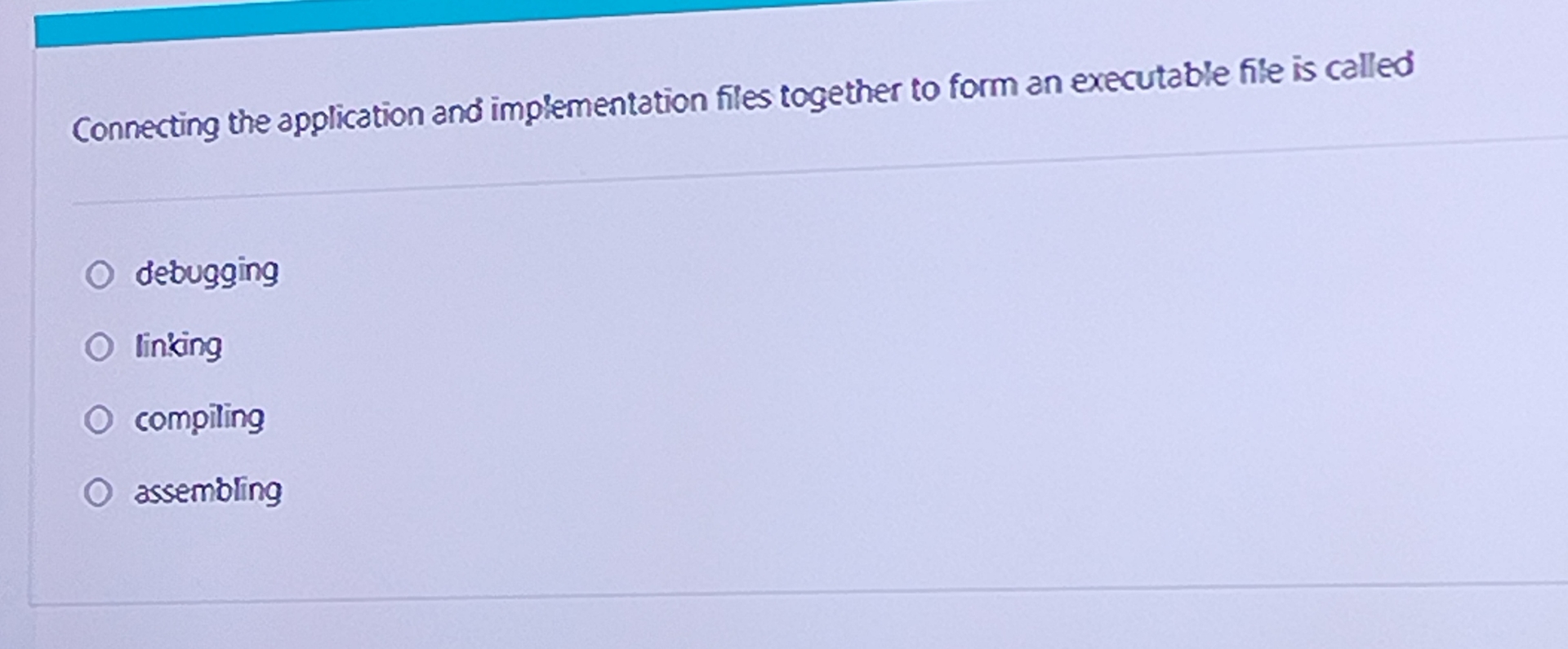 Connecting the application and implementation