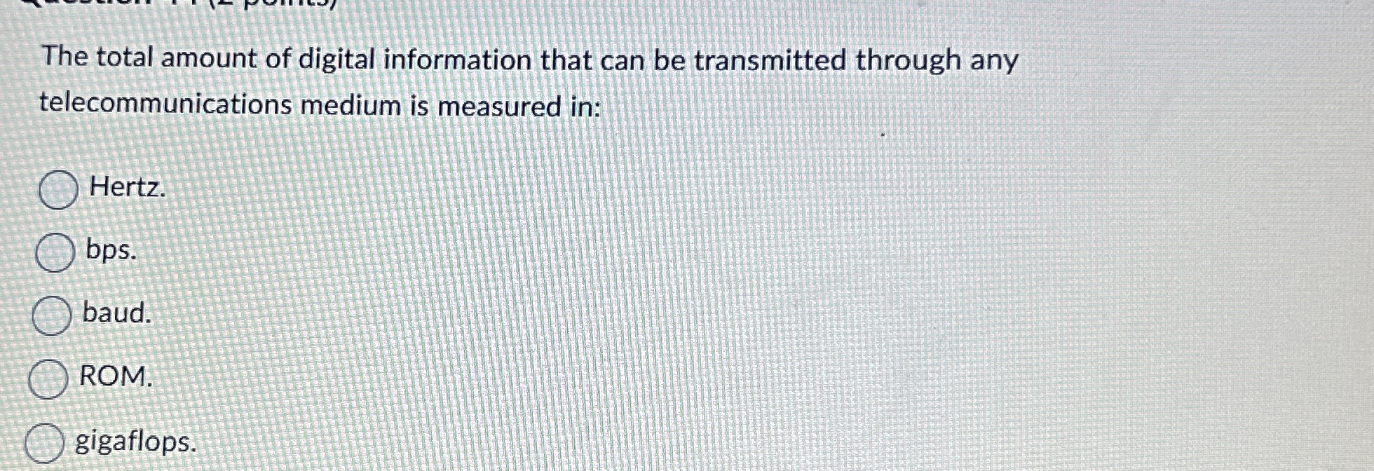 The total amount of digital information that can