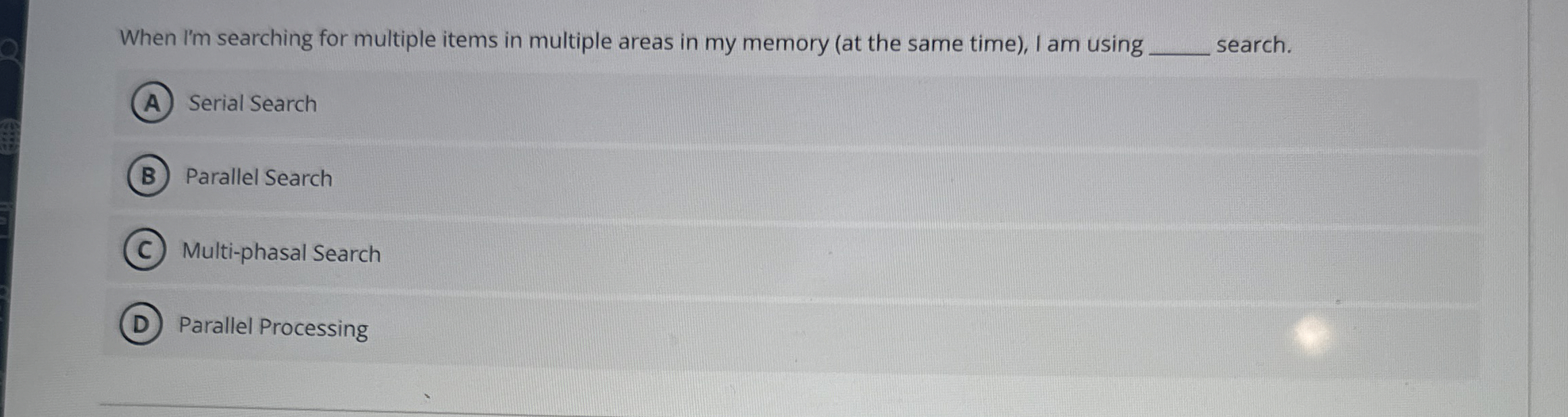 When I ' m searching for multiple items in