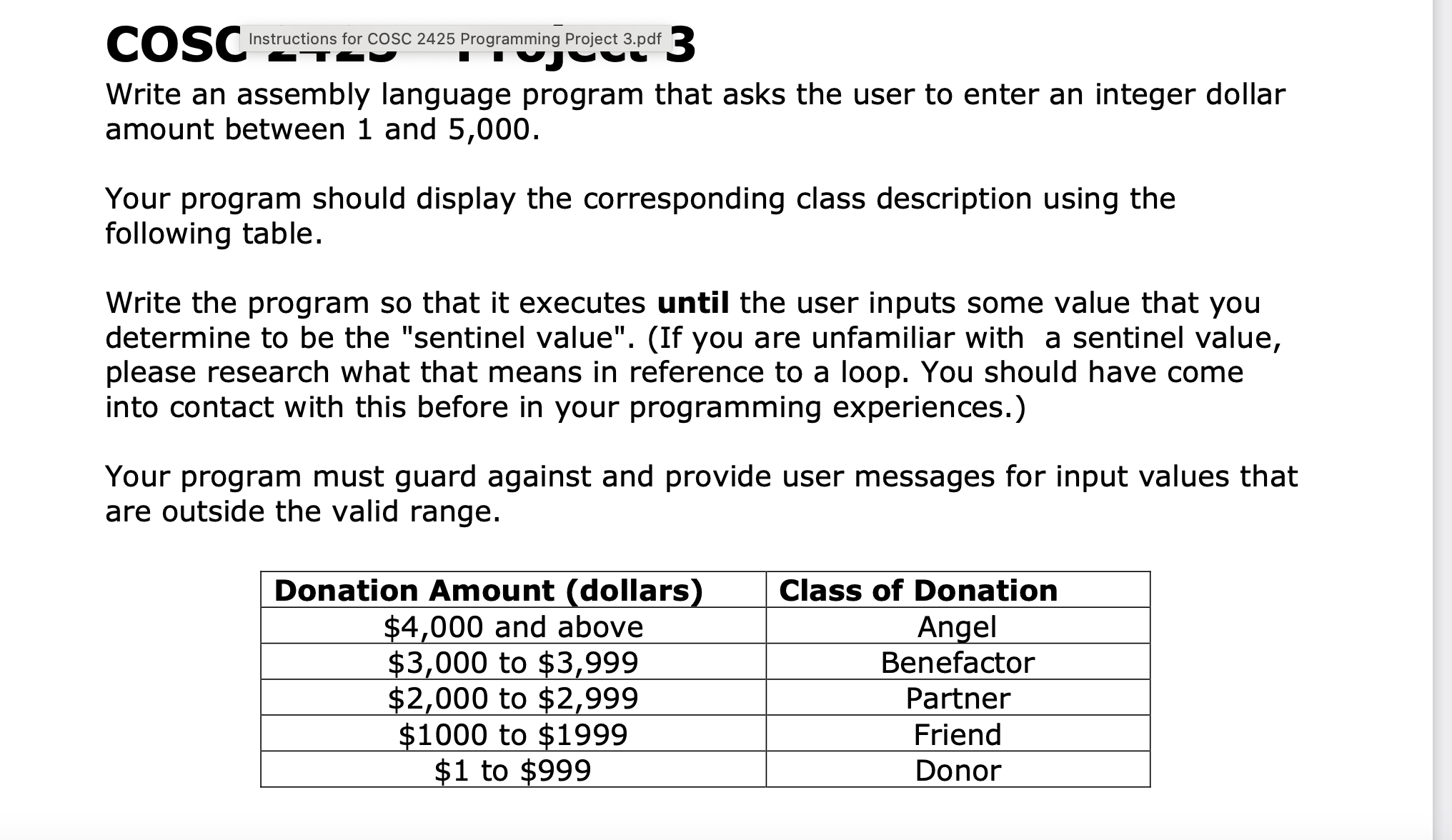 Using MASM - Write an assembly language program