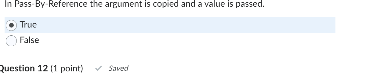 In Pass - By - Reference the argument is copied