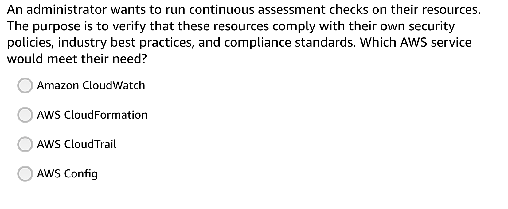 An administrator wants to run continuous