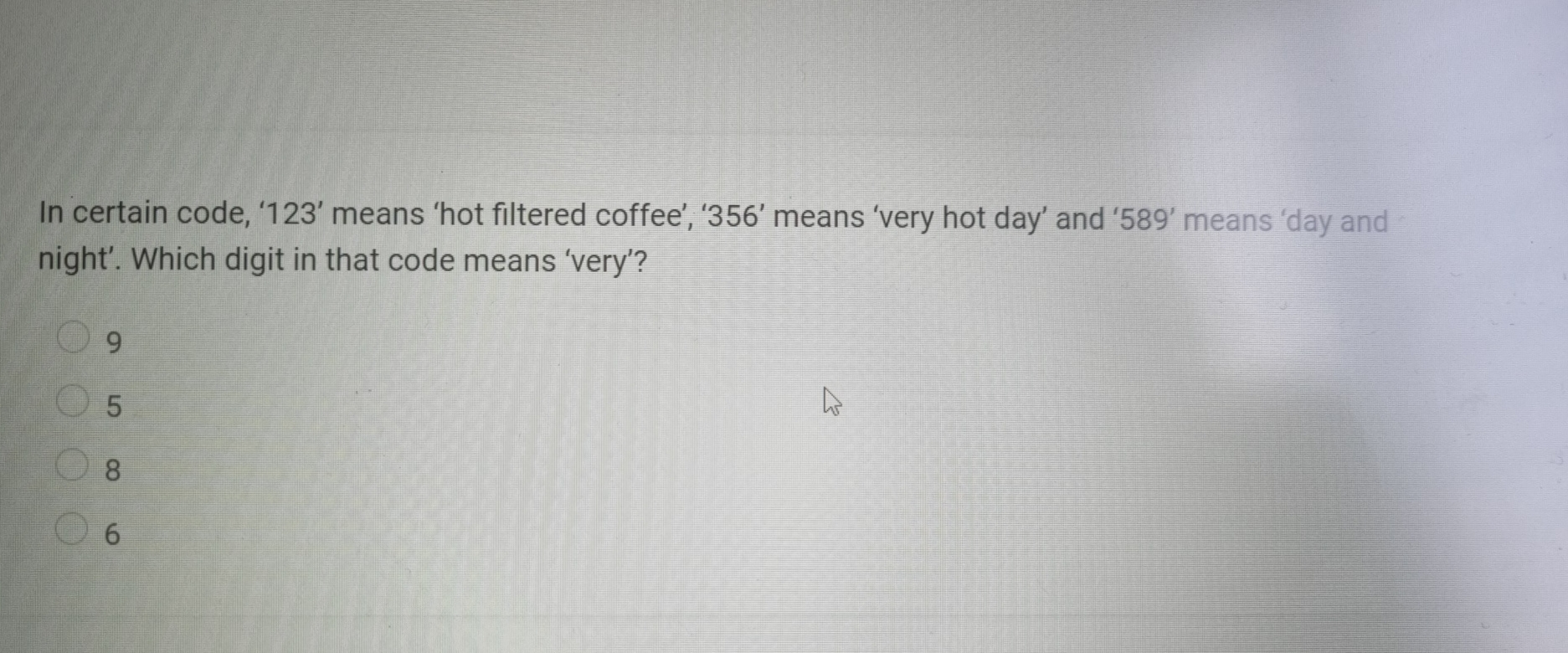 In certain code, ' 1 2 3 ' means 'hot filtered