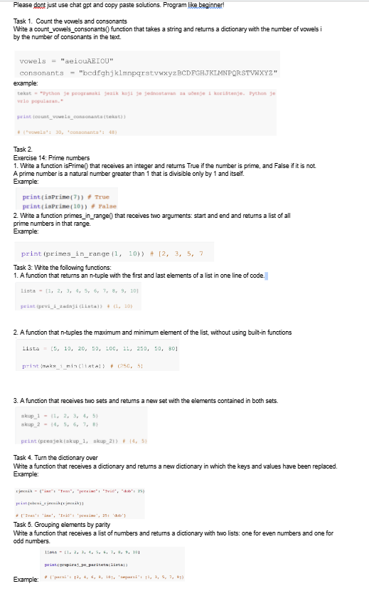 Please program like begginer! copy / paste