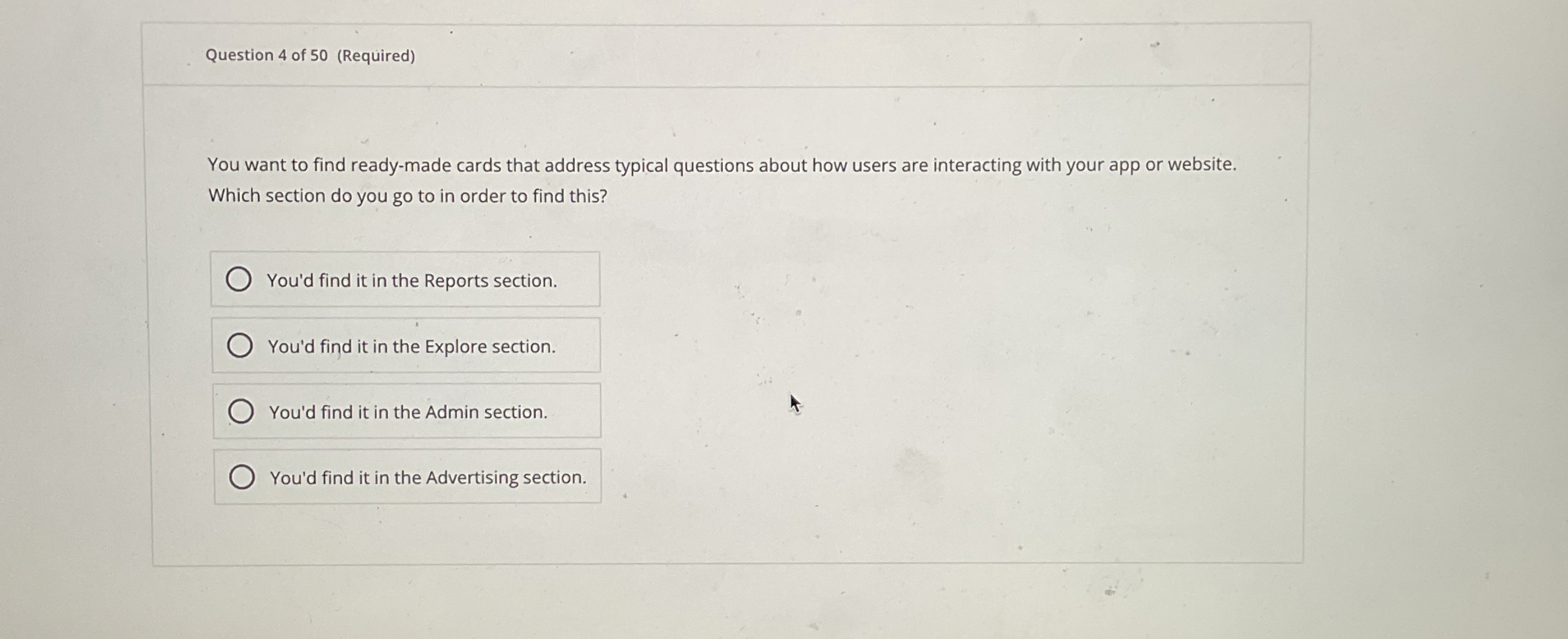 Question 4 of 5 0 ( Required ) You want to find