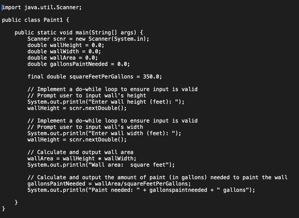 ` ` ` limport java.util.Scanner; public class
