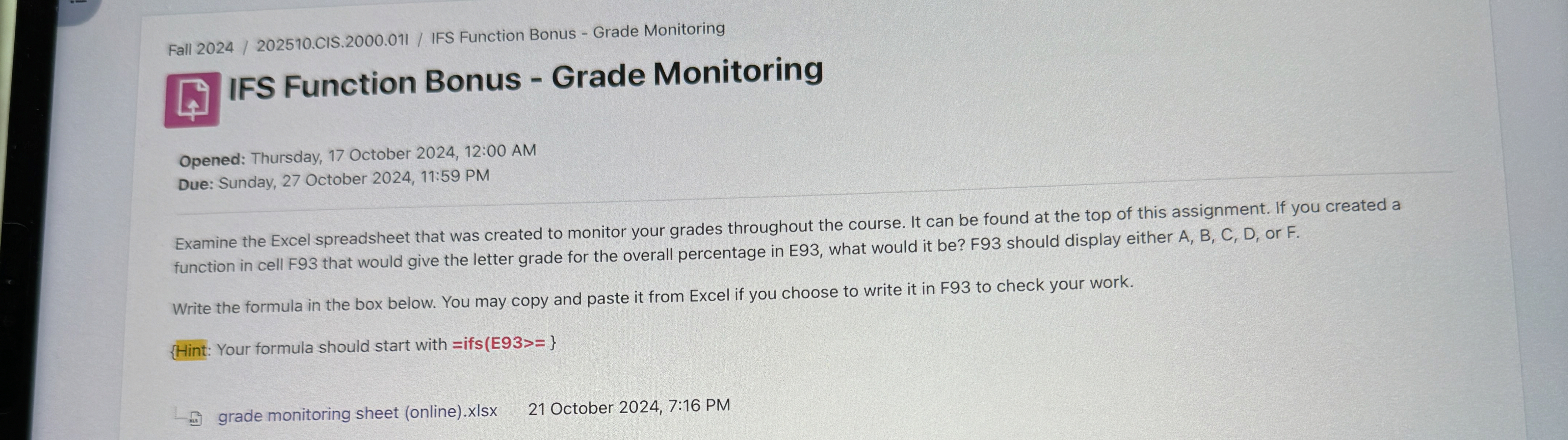 Fall 2 0 2 4 / 2 0 2 5 1 0 . CIS. 2 0 0 0 . 0 1 1