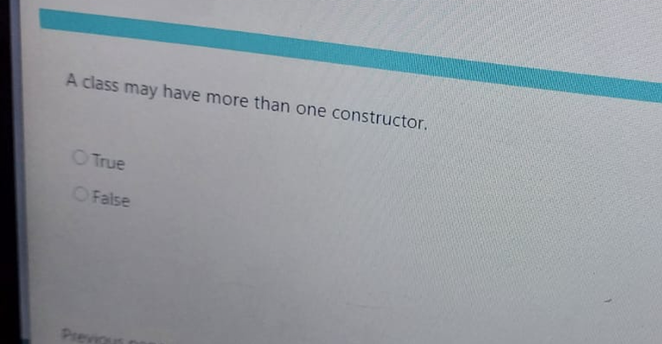 A class may have more than one