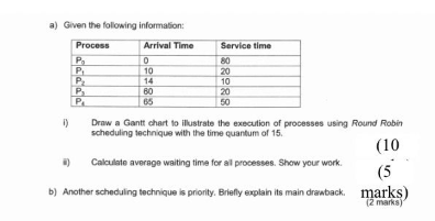 help a ) Given the following information: i )