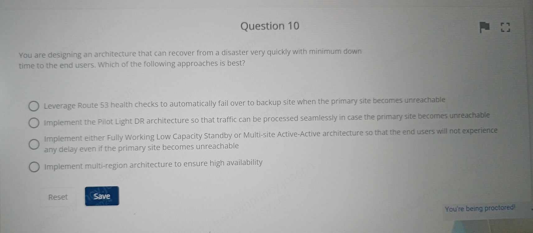 Question 1 0 You are designing an architecture