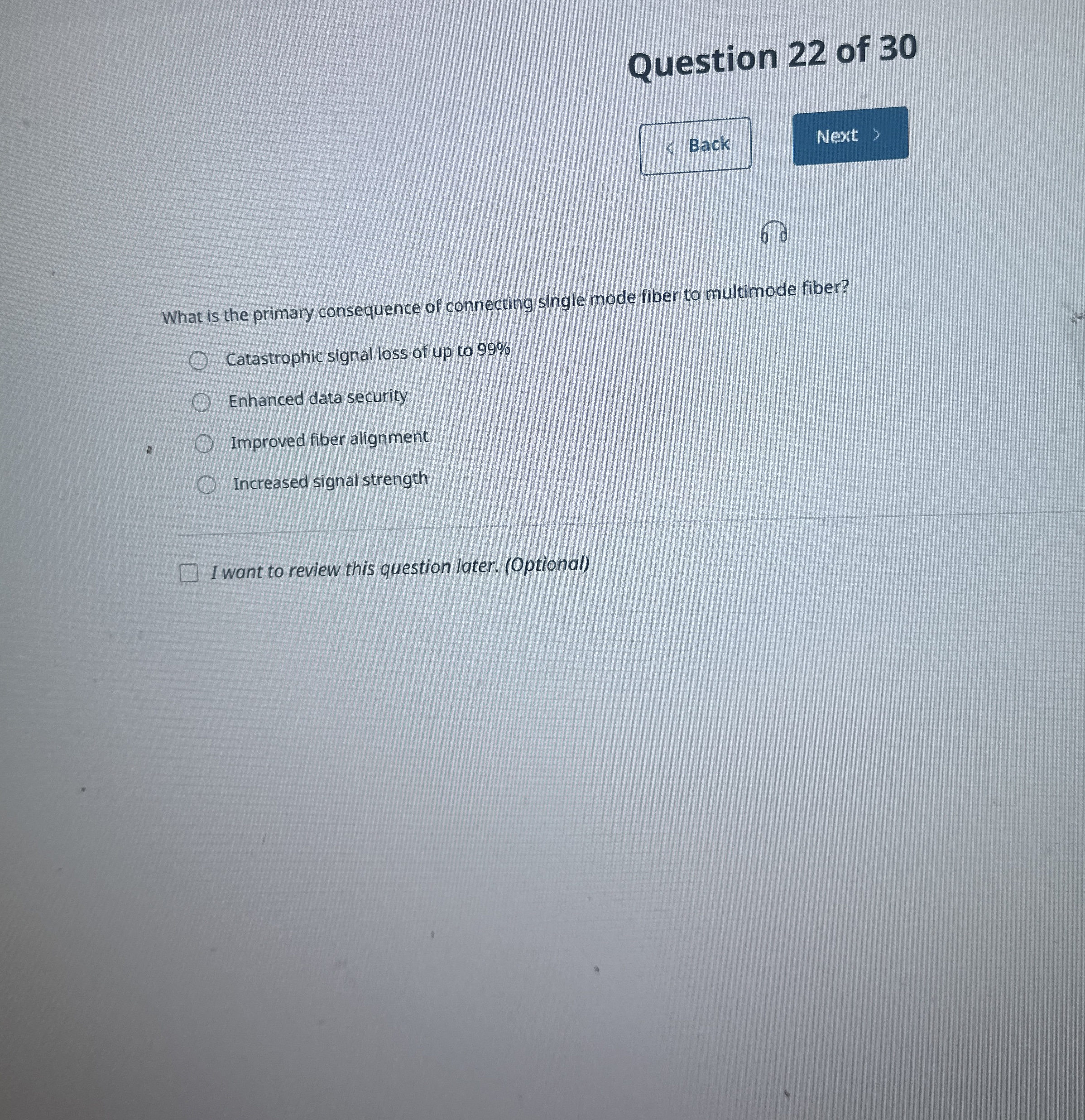 Question 2 2 of 3 0 Back What is the primary