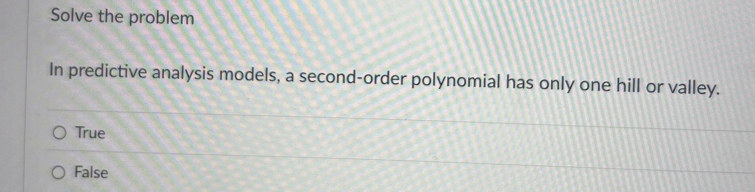 Solve the problem In predictive analysis models,