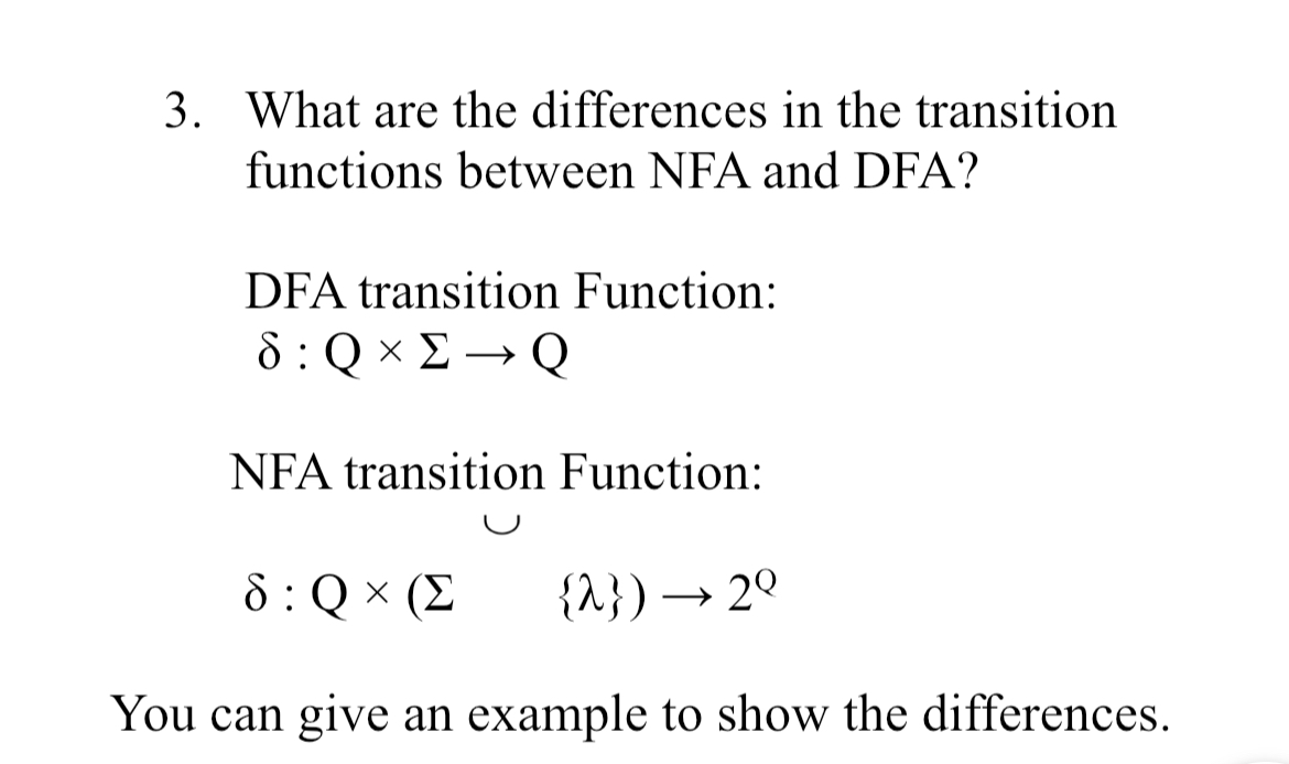What are the differences in the transition