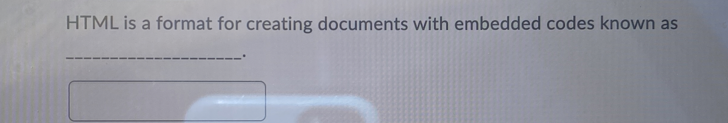 HTML is a format for creating documents with