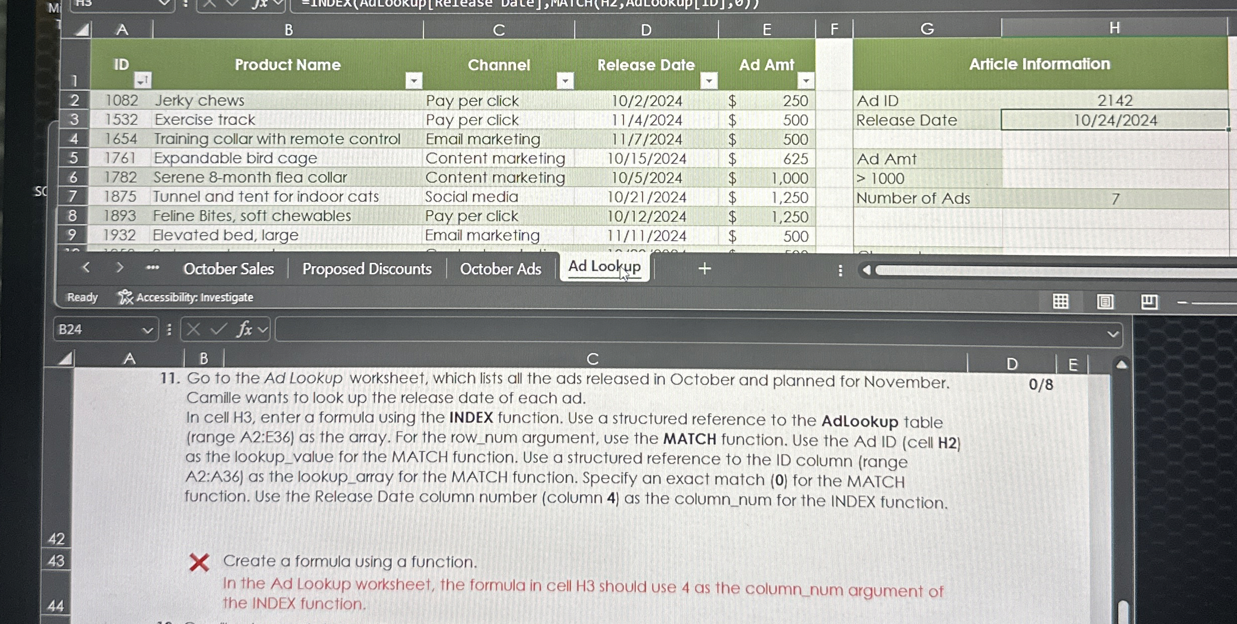 Sc Ready Accessibility: Investigate B 2 4 A B 1 1