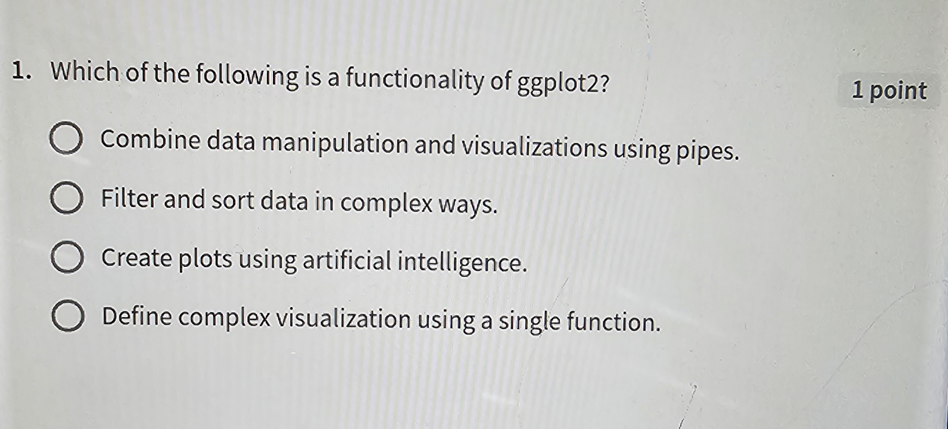 Which of the following is a functionality of