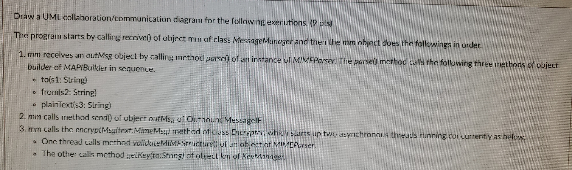 Draw a UML collaboration / communication diagram