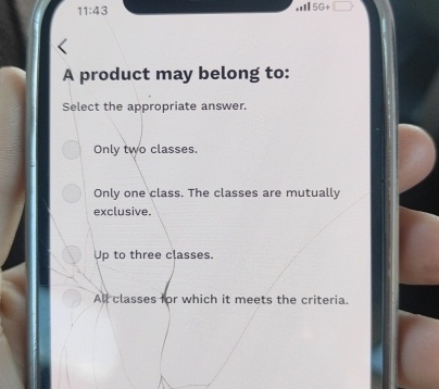 1 1 : 4 3 5 G + A product may belong to: Select