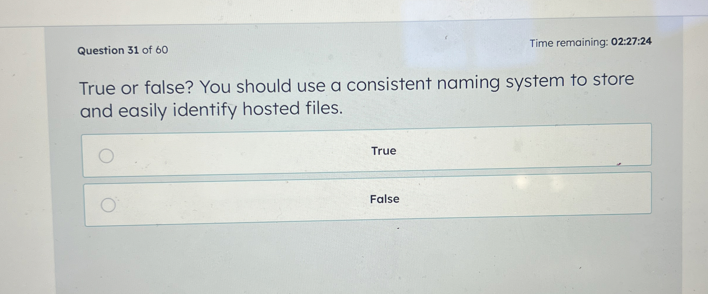 Question 3 1 of 6 0 Time remaining: 0 2 : 2 7 : 2