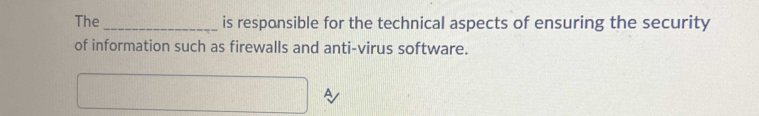 The is responsible for the technical aspects of