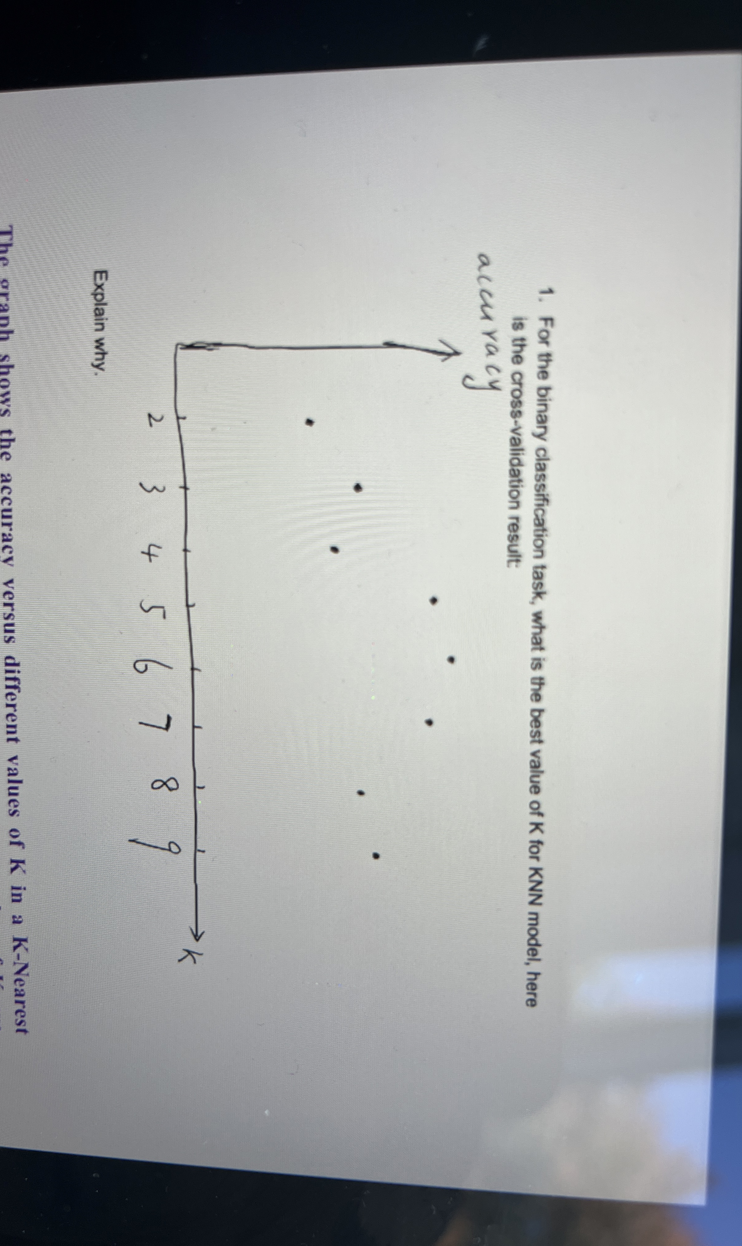 How to solve For the binary classification task,
